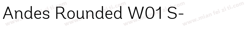Andes Rounded W01 S字体转换